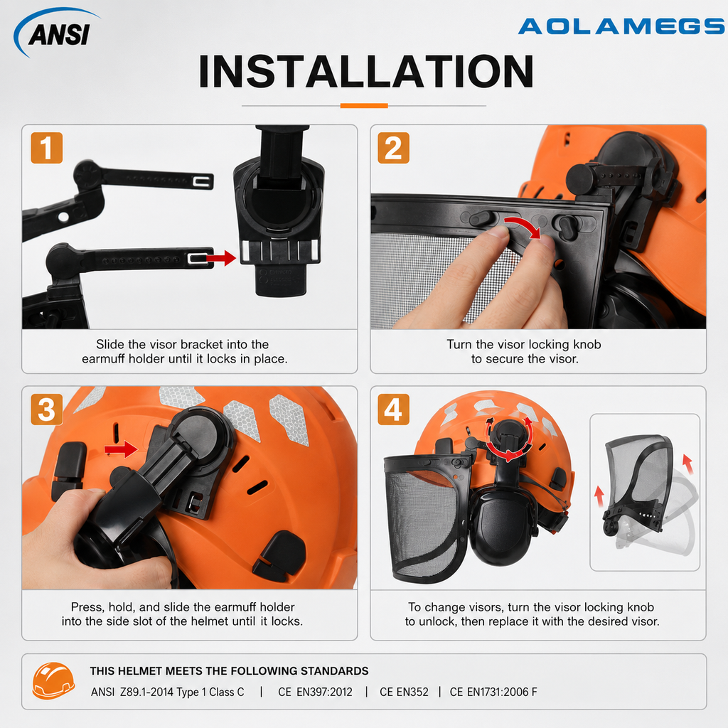 Chainsaw Protection Helmet