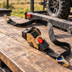 Heavy-Duty Retractable Ratchet Tie-Down Straps